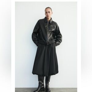 Zara Balloon Midi Skirt